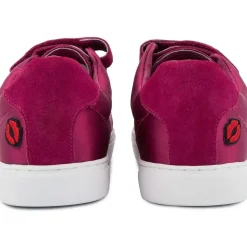 Baskets en tissu Edith Satin Amour Framboise