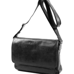 Besace En Cuir De Vachette Vieilli Pleine Fleur GH 8352