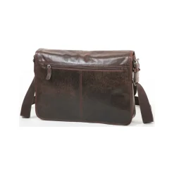 Besace En Cuir De Vachette Vieilli Pleine Fleur GH 8352