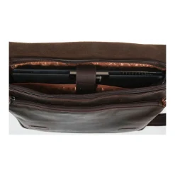 Besace En Cuir De Vachette Vieilli Pleine Fleur GH 8352