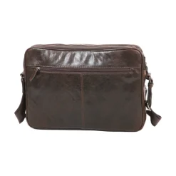 Besace Outland En Cuir De Vachette Vieilli Pleine Fleur GH 8354