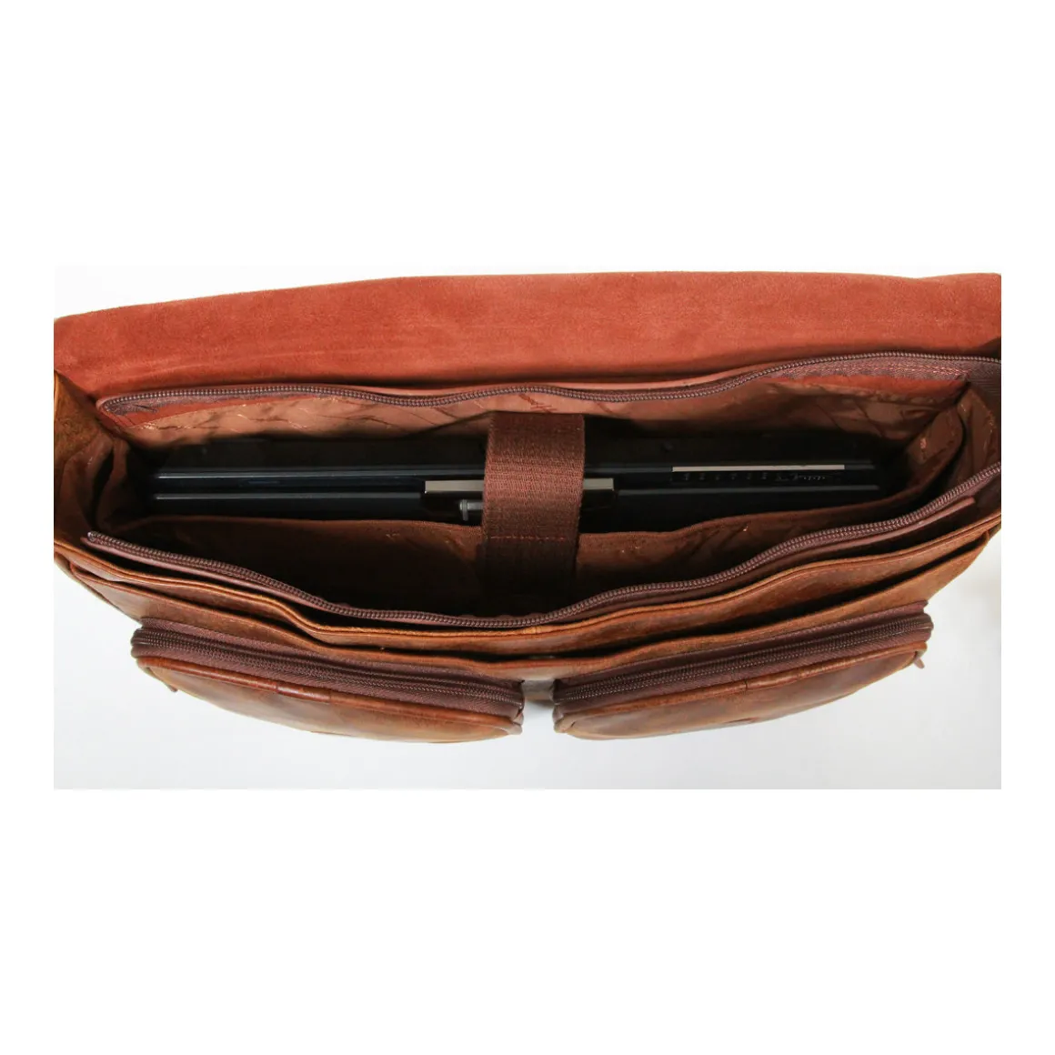 Besace Outland En Cuir De Vachette Vieilli Pleine Fleur GH 8360