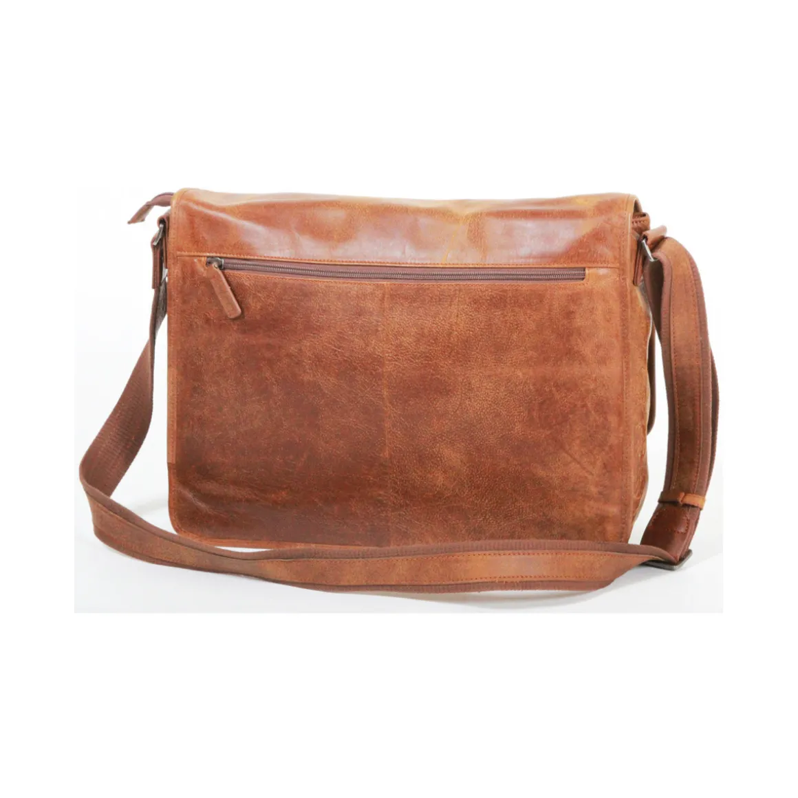 Besace Outland En Cuir De Vachette Vieilli Pleine Fleur GH 8360