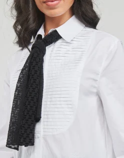 BIB SHIRT W/ MONOGRAM NECKTIE