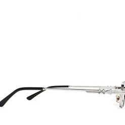 Bloc bleu Ibiza Cadres Optiques, Argent, 45 mm