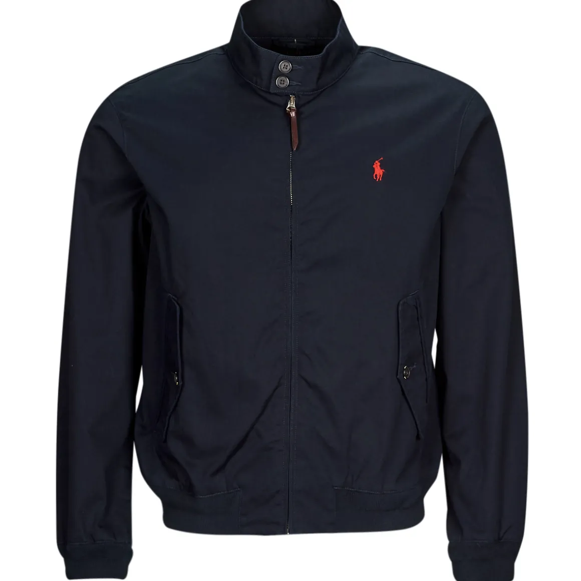 BLOUSON ZIPPE EN SERGE DE COTON AVEC DOUBLURE TARTAN