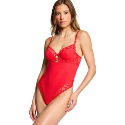 Body tanga rouge Claudia