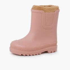 Bottes De Pluie Enfants Chelsea Imitation Fourrure Mouton