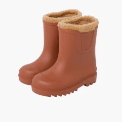 Bottes De Pluie Enfants Chelsea Imitation Fourrure Mouton