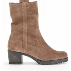 Bottines en cuir à talon décroché