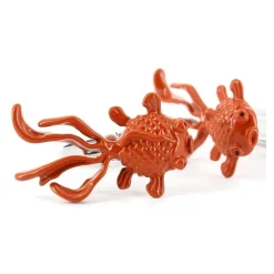 Boutons de manchette poisson rouge Rouge