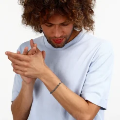 Bracelet en acier et céramique