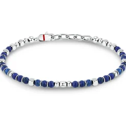 Bracelet en acier et lasurite