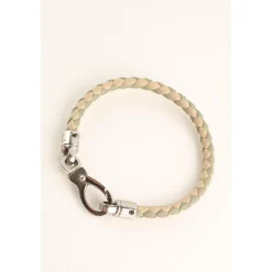 Bracelet en cuir beige