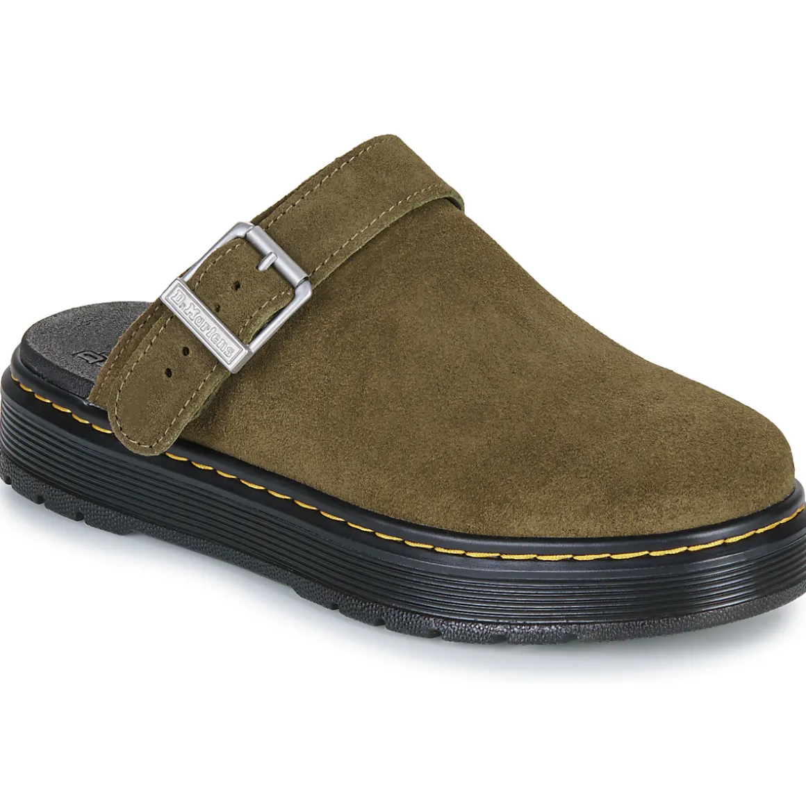 Brookline Mule DMs Olive Bronx Suede