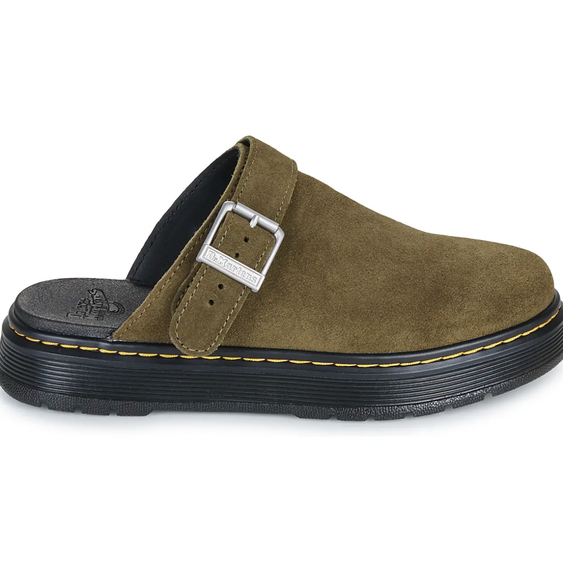 Brookline Mule DMs Olive Bronx Suede