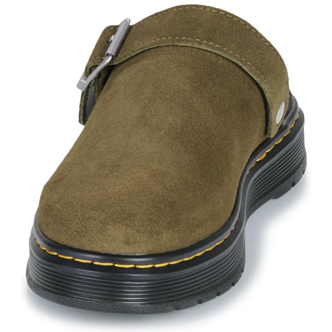 Brookline Mule DMs Olive Bronx Suede
