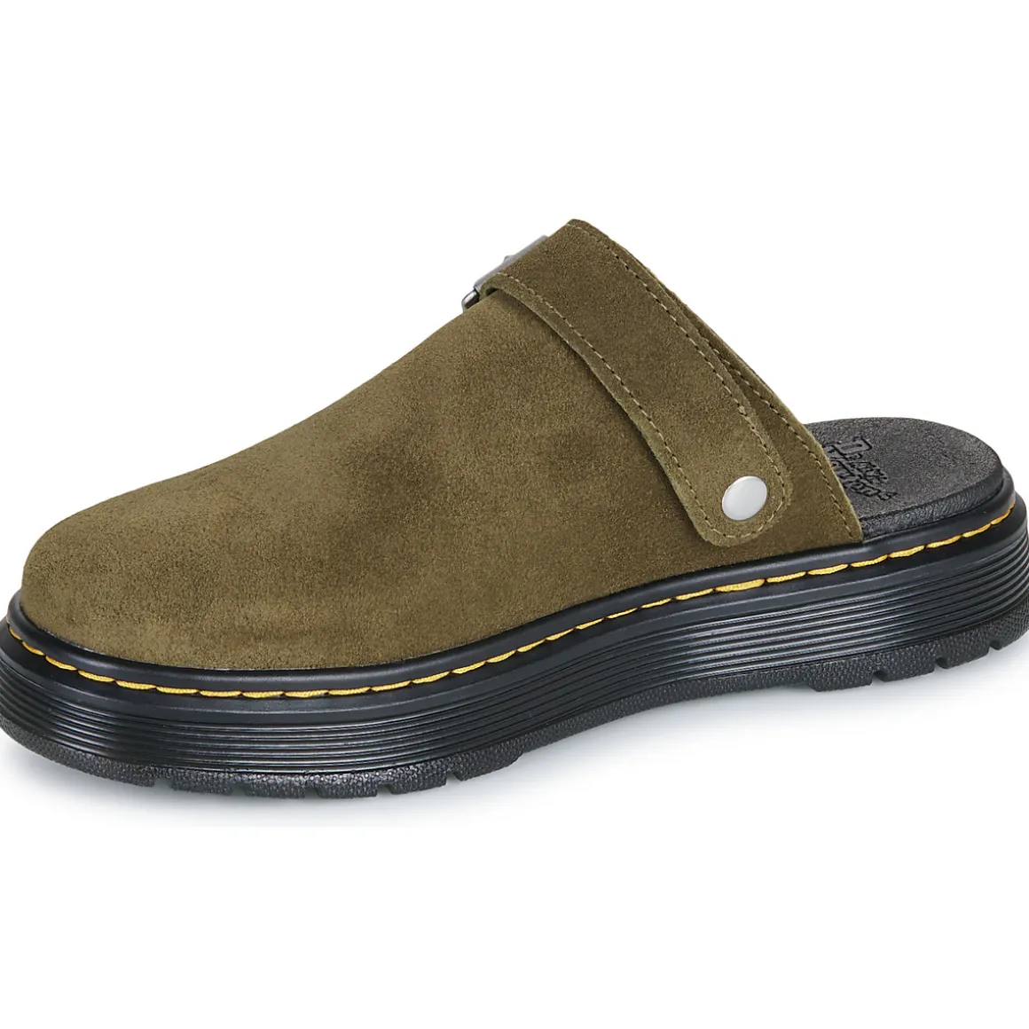 Brookline Mule DMs Olive Bronx Suede