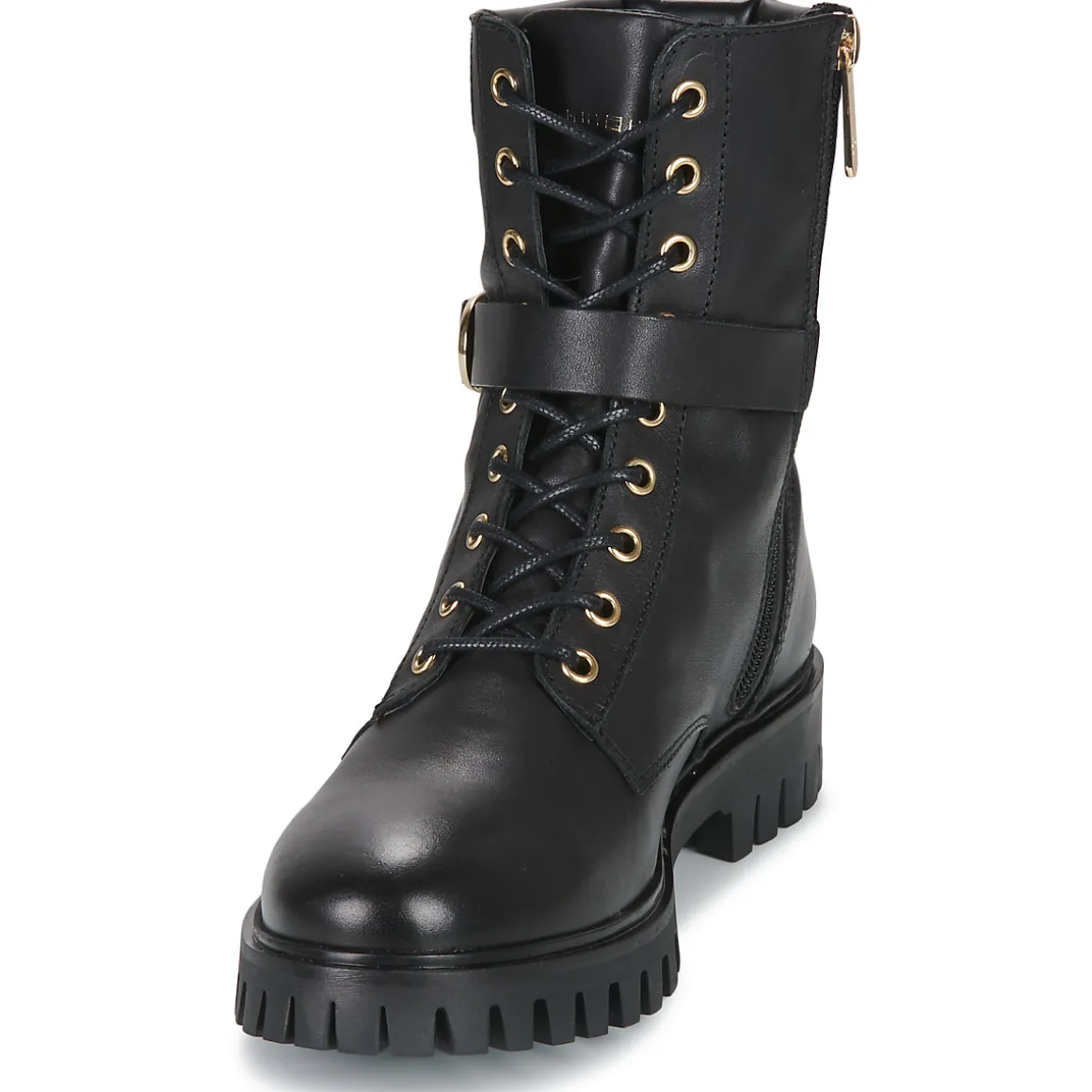 Buckle Lace Up Boot