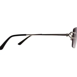 Burano Lunettes de soleil, Argent/Fumée, 59 mm