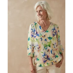 by - Blouse avec fronces