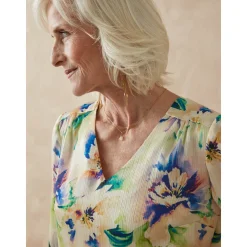 by - Blouse avec fronces