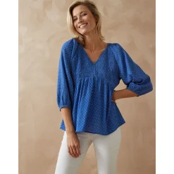 by - Blouse avec smocks