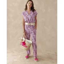 by - Blouse manches T tissu fluide