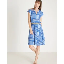 by - Blouse manches T tissu fluide