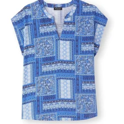 by - Blouse manches T tissu fluide