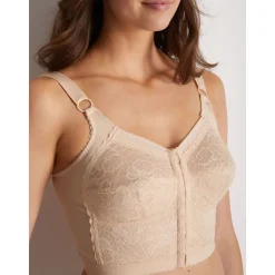 by - Bustier agrafé devant sans armatures