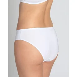 by - Culotte midi détails dentelle