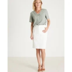 by - Jupe coupe droite