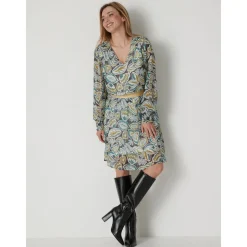 by - Jupe courte élastiquée en voile