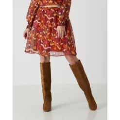 by - Jupe courte élastiquée en voile