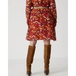 by - Jupe courte élastiquée en voile