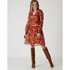 by - Jupe courte élastiquée en voile