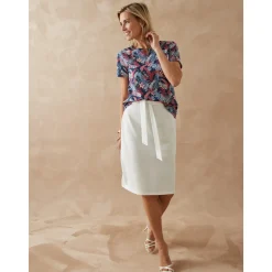 by - Jupe en maille élastiquée