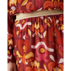 by - Jupe longue élastiquée en voile