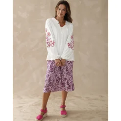 by - Jupe-culotte élastiquée