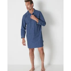 by - Liquette de nuit homme en popeline