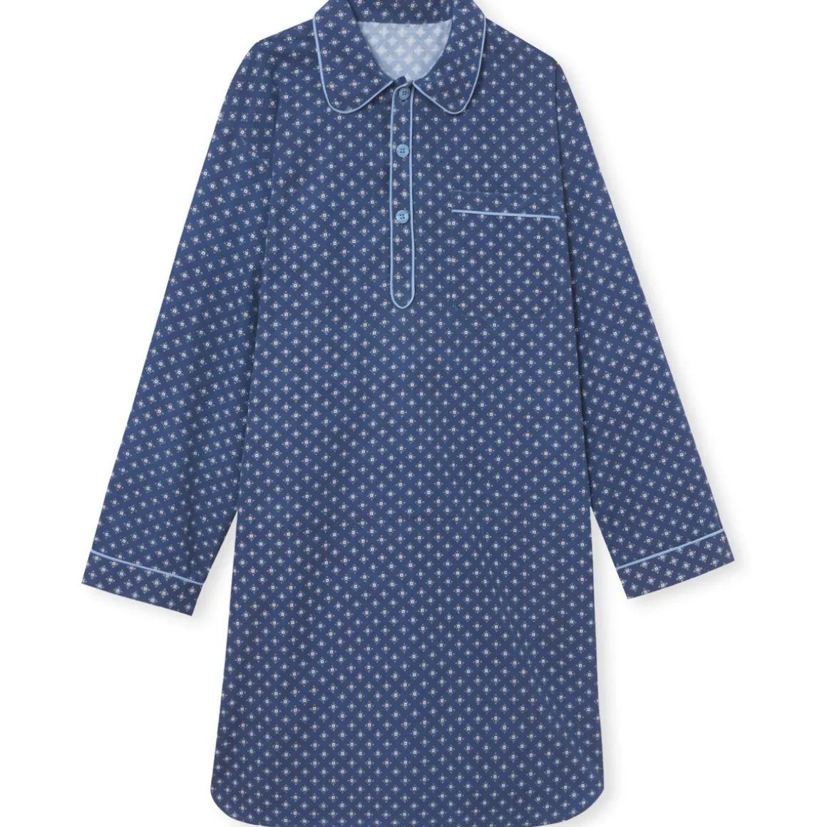 by - Liquette de nuit homme en popeline