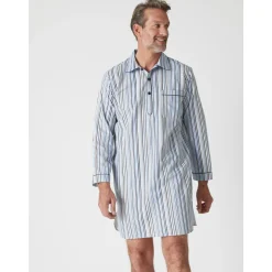 by - Liquette de nuit homme en popeline