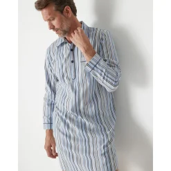 by - Liquette de nuit homme en popeline