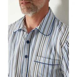 by - Liquette de nuit homme en popeline