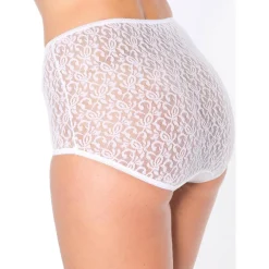 by - Lot de 3 culottes maxi maille dentelle