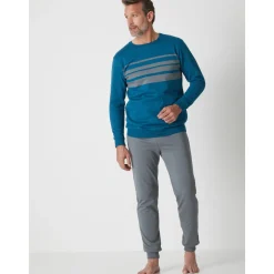 by - Pyjama chaud en molleton gratté