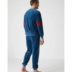 by - Pyjama forme jogging en velours