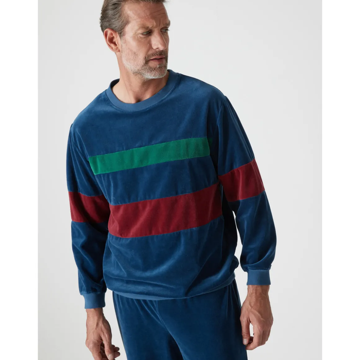 by - Pyjama forme jogging en velours