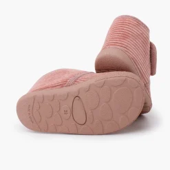 Chaussons Barefoot Velours Côtelé Fermeture À Scratch